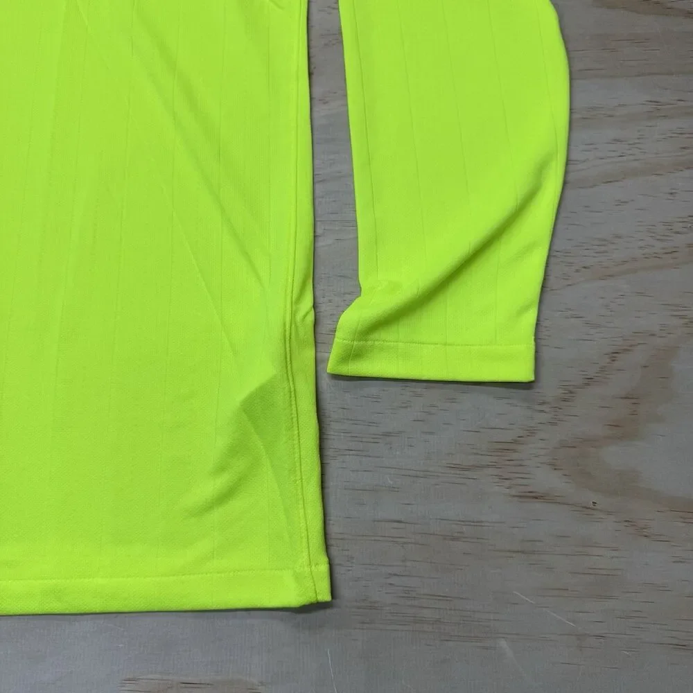 NEW Nike Dri-FIT Soccer Referee Jersey Shirt SLIM Fit Volt XL Mens DH8027-702 - Picture 2 of 15